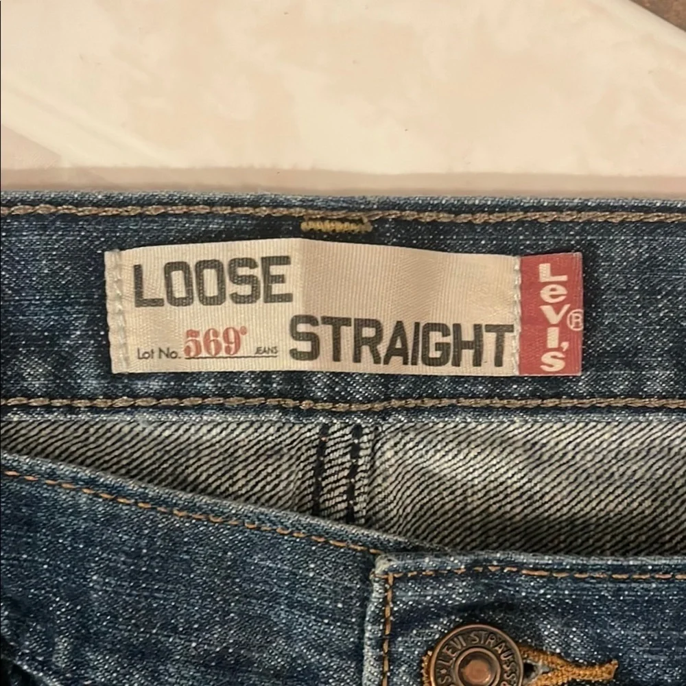 Levi's 569 Blue Relaxed Fit Jeans Size W42 L32
